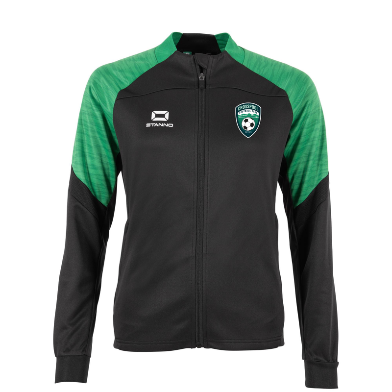 Crosspool FC Stanno Bolt Tracksuit Top Ladies Fit - Black/Green