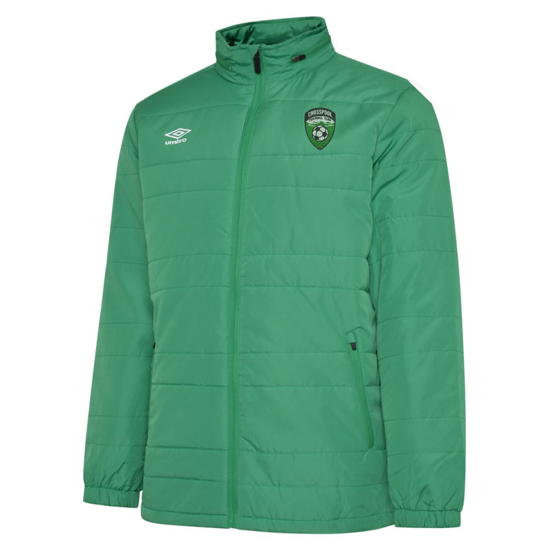 Crosspool FC Umbro Club Essential Bench Jacket - Green