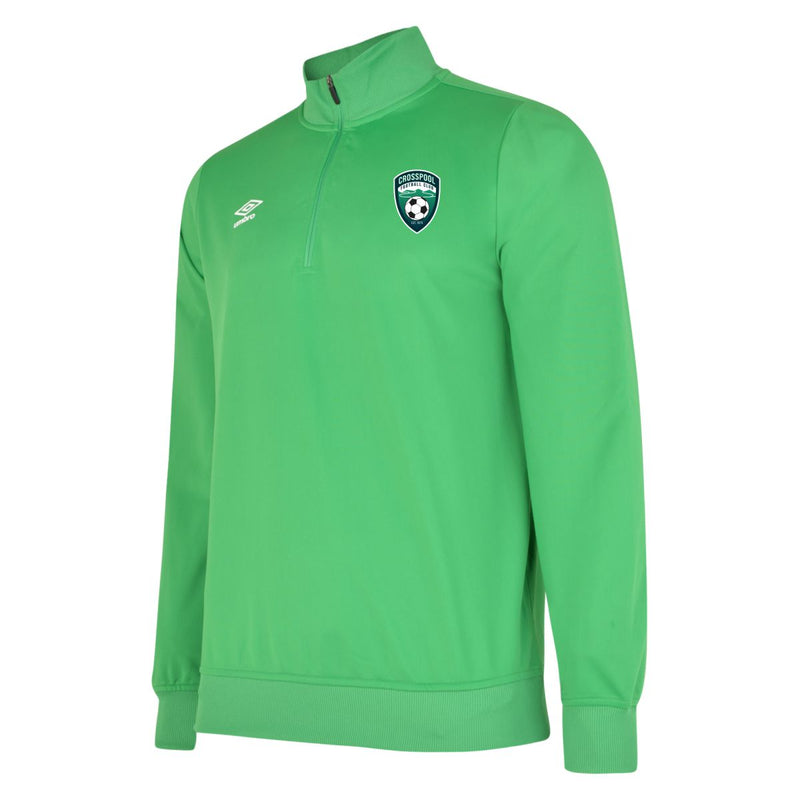 Crosspool FC Umbro Club Essential Quarter Zip Sweatshirt (Green)